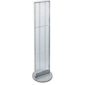 Global Approved 700277-CLR Pegboard Floor Stand 13.5"W x 60"H CLR 1 Pc