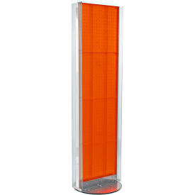 Global Approved 700256-ORG Pegboard Floor Stand W/5" C Channel Sliding 16"W x 60"H RG 1 Pc