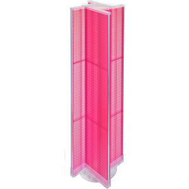 Global Approved 700460-PNK Pinwheel Pegboard Display W/RB 13.5"W x 60"H PK 1 Pc