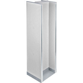 Global Approved 700430-WHT H-Shaped Pegboard Display 16"W x 60"H WH 1 Pc