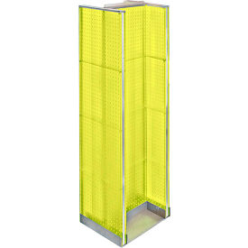 Global Approved 700430-YEL H-Shaped Pegboard Display 16"W x 60"H YL 1 Pc
