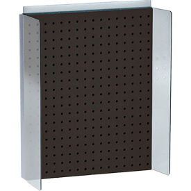 Global Approved 700357-BLK Pegboard Powerwing Display 16"W x 20.25"H BK 1 Pc