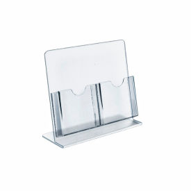 Global Approved 222975 Brochure HLR 9"W x 8.5"H 2 Pockets CLR - Pkg Qty 2