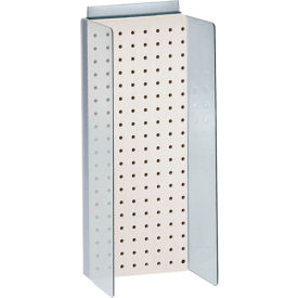Global Approved 700359-WHT Pegboard Powerwing Display 8"W x 20.625"H WH 1 Pc