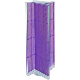 Global Approved 700420-PUR Pinwheel Pegboard Display 16"W x 60"H PL 1 Pc