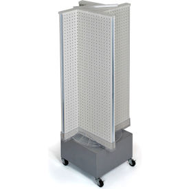 Global Approved 700445-WHT Pinwheel Pegboard Display 13.5"W x 44"H WH 1 Pc