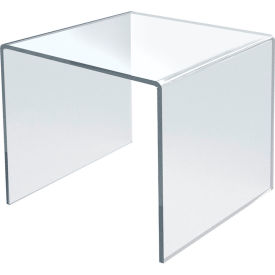 Global Approved 515318 Acrylic Riser Display 7.5"W x 7.5"H x 7.5"D CLR - Pkg Qty 4
