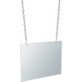 Global Approved 172714 Horiz Hanging Poster Frame 11"W x 8.5"H CLR - Pkg Qty 4
