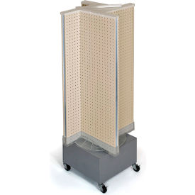 Global Approved 700445-ALM Pinwheel Pegboard Display 13.5"W x 44"H Almond 1 Pc