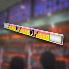 Global Approved 600052 C-Channel 1/2"H x 72"L CLR - Pkg Qty 10