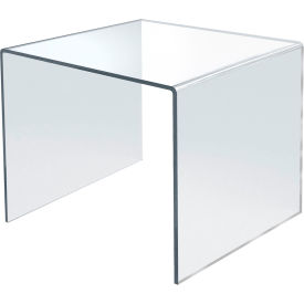 Global Approved 515310 Acrylic Riser Display 11.5"W x 11.5"H x 11.5"D CLR - Pkg Qty 4