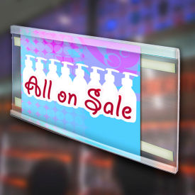 Global Approved 600085 C-Channel 5"H x 72"L CLR - Pkg Qty 5