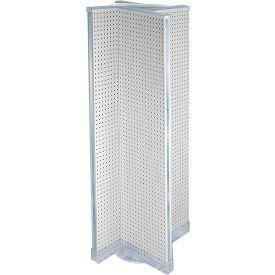 Global Approved 700420-WHT Pinwheel Pegboard Display 16"W x 60"H WH 1 Pc