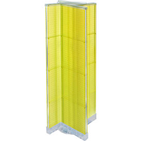 Global Approved 700420-YEL Pinwheel Pegboard Display 16"W x 60"H YL 1 Pc