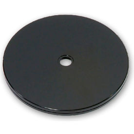 Global Approved 610166-BLK Flat Revolving Display Base 0.5"H x 6"Dia BK - Pkg Qty 10