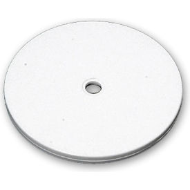 Global Approved 610166-WHT Flat Revolving Display Base 0.5"H x 6"Dia WH - Pkg Qty 10