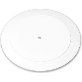 Global Approved 610115-WHT Flat Revolving Display Base 0.75"H x 15"Dia WH - Pkg Qty 10