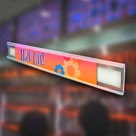 Global Approved 600058 C-Channel 1"H x 72"L CLR - Pkg Qty 10