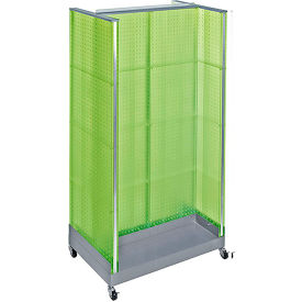 Global Approved 700432-GRE H-Shaped Pegboard Display 32"W x 60"H GN 1 Pc