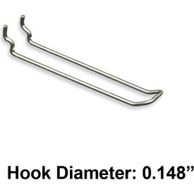 Global Approved 701160 Safety Loop Hook 6"L Metal - Pkg Qty 50