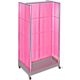 Global Approved 700432-PNK H-Shaped Pegboard Display 32"W x 60"H PK 1 Pc