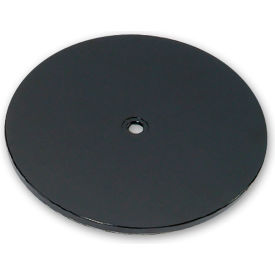 Global Approved 610199-BLK Flat Revolving Display Base 0.5"H x 9"Dia BK - Pkg Qty 10