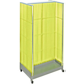 Global Approved 700432-YEL H-Shaped Pegboard Display 32"W x 60"H YL 1 Pc