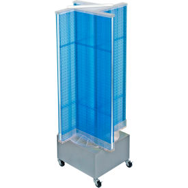 Global Approved 700445-BLU Pinwheel Pegboard Display 13.5"W x 44"H BL 1 Pc