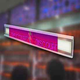 Global Approved 600053 C-Channel 1.25"H x 72"L CLR - Pkg Qty 10