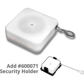Global Approved 600070 Square Security Reel W/Metal Cable 1.87"W CLR - Pkg Qty 10