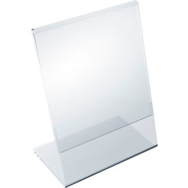 Global Approved 112758 Vert L Shaped Acrylic Sign HLR 3.5"W x 5.5"H - Pkg Qty 10