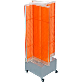 Global Approved 700445-ORG Pinwheel Pegboard Display 13.5"W x 44"H RG 1 Pc