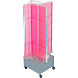 Global Approved 700445-PNK Pinwheel Pegboard Display 13.5"W x 44"H PK 1 Pc