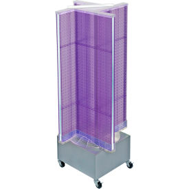 Global Approved 700445-PUR Pinwheel Pegboard Display 13.5"W x 44"H PL 1 Pc