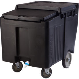 Cambro ICS125LB110 - Ice Caddy Black 125 Lbs. Cap. 4 Swivel 1 with Brake