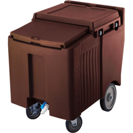 Cambro ICS125LB131 - Ice Caddy Dark Brown 125 Lbs. Cap. 4 Swivel 1 with Brake
