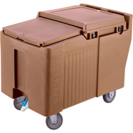 Cambro ICS175L157 - Ice Caddy Beige 175 Lbs. Cap. Short 2 Fixed 2 Swivel 1 with Brake
