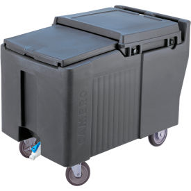 Cambro ICS175L191 - Ice Caddy Granite Gray 175 Lbs. Cap. Short 2 Fixed 2 Swivel 1 with Brake