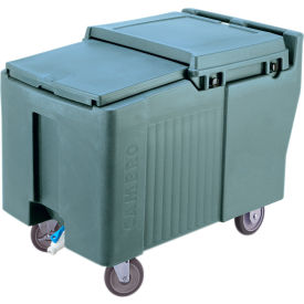 Cambro ICS175L401 - Ice Caddy Slate Blue 175 Lbs. Cap. Short 2 Fixed 2 Swivel 1 with Brake