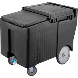 Cambro ICS175LB110 - Ice Caddy Black 125lbs. Cap Short 2 Swivel 1 w/Brake 2 10" Easy Wheels