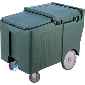 Cambro ICS175LB191 - Ice Caddy Gray 125 Lbs. Cap Short 2 Swivel 1 w/Brake 2 10" Easy Wheels