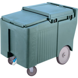 Cambro ICS175LB401 - Ice Caddy Blue 125lbs. Cap Short 2 Swivel 1 w/Brake 2 10" Easy Wheels