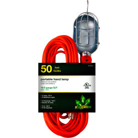 GoGreen Power GG-36750 50 Ft Portable Hand Lamp - Orange