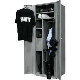Hallowell® Emergency Response All-Welded Equipment Locker 24"W x 24"D x 72"H Gray Assembled