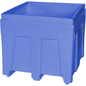 Bulk Shipping Container 36"L x 32"W x 29-1/2"H 800 lb. Capacity Blue Polyethylene 