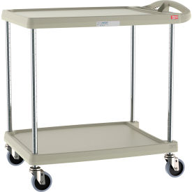 myCart Utility Cart w/2 Shelves, 300 lb. Capacity, 34-3/8"Lx23-7/16"Wx35-1/2"H, Gray view 2