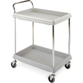 myCart Utility Cart w/2 Shelves, 300 lb Capacity, 38"L x 27"W x 41"H, Gray view 2