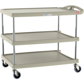 myCart Utility Cart w/3 Shelves, 500 lb Capacity, 40-1/4"L x 27-11/16"W x 36-7/8"H, Gray view 2