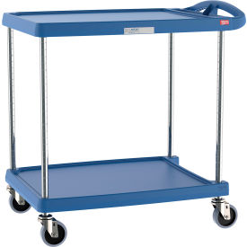 myCart Utility Cart w/2 Shelves, 300 lb Capacity, 34-3/8"Lx23-7/16"Wx35-1/2"H, Blue view 2