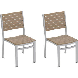 Oxford Garden® Travira Stacking Side Chair Tekwood Vintage 2/pack 